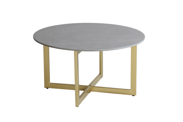 22B10 gold powder coating Coffee Table