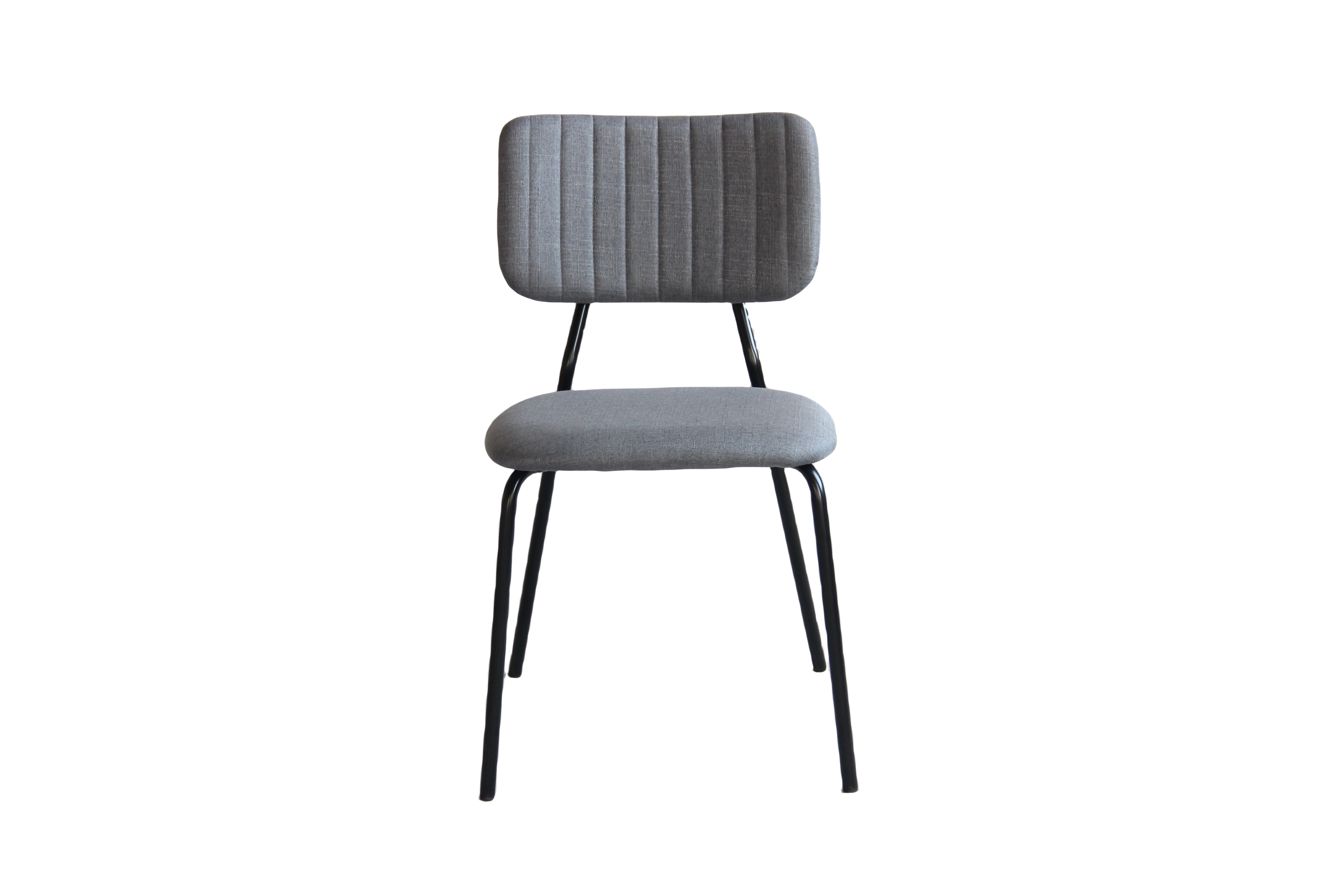 22A19  fabric+powder coating leg Dining chair
