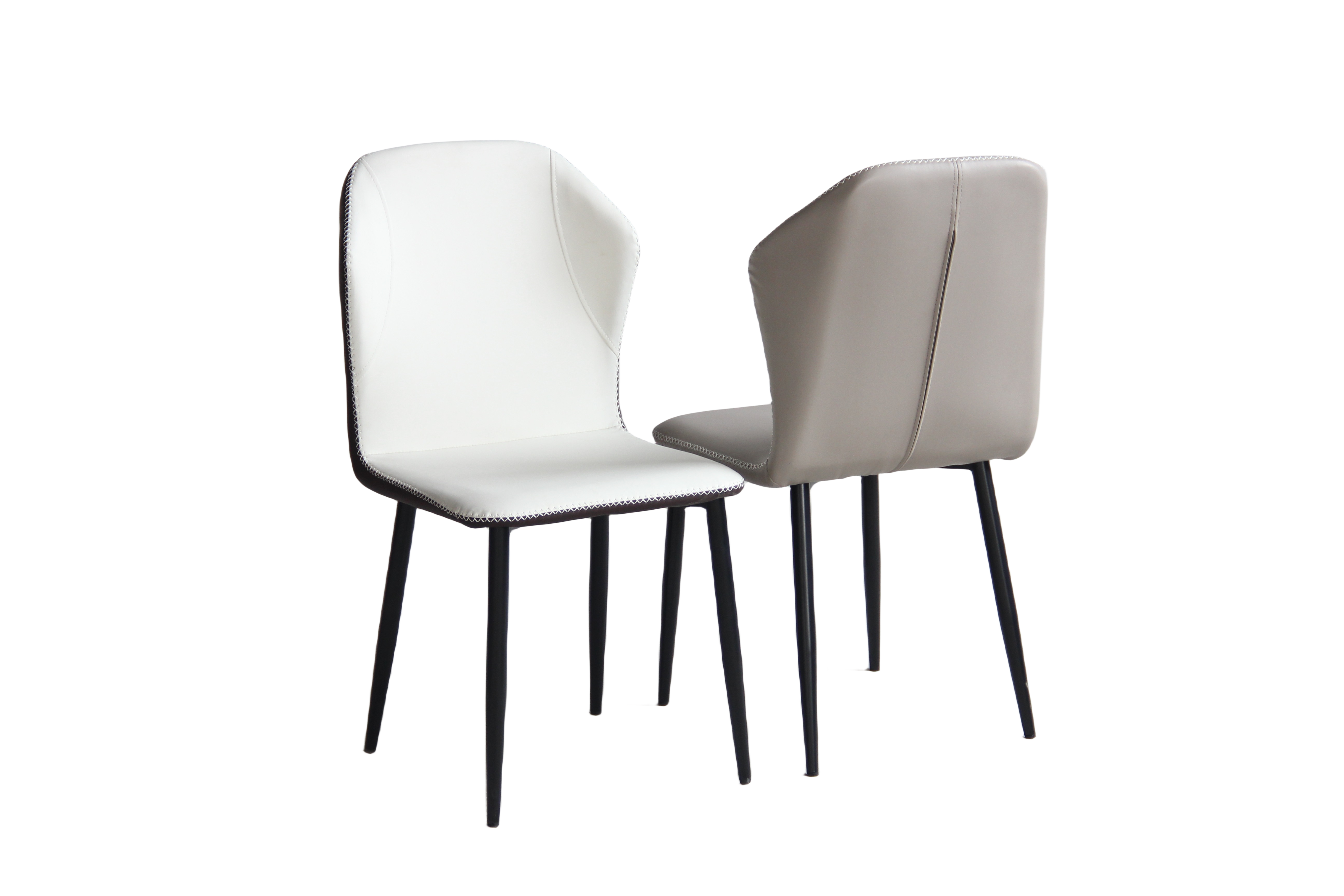 22A22  fabric+powder coating leg Dining chair