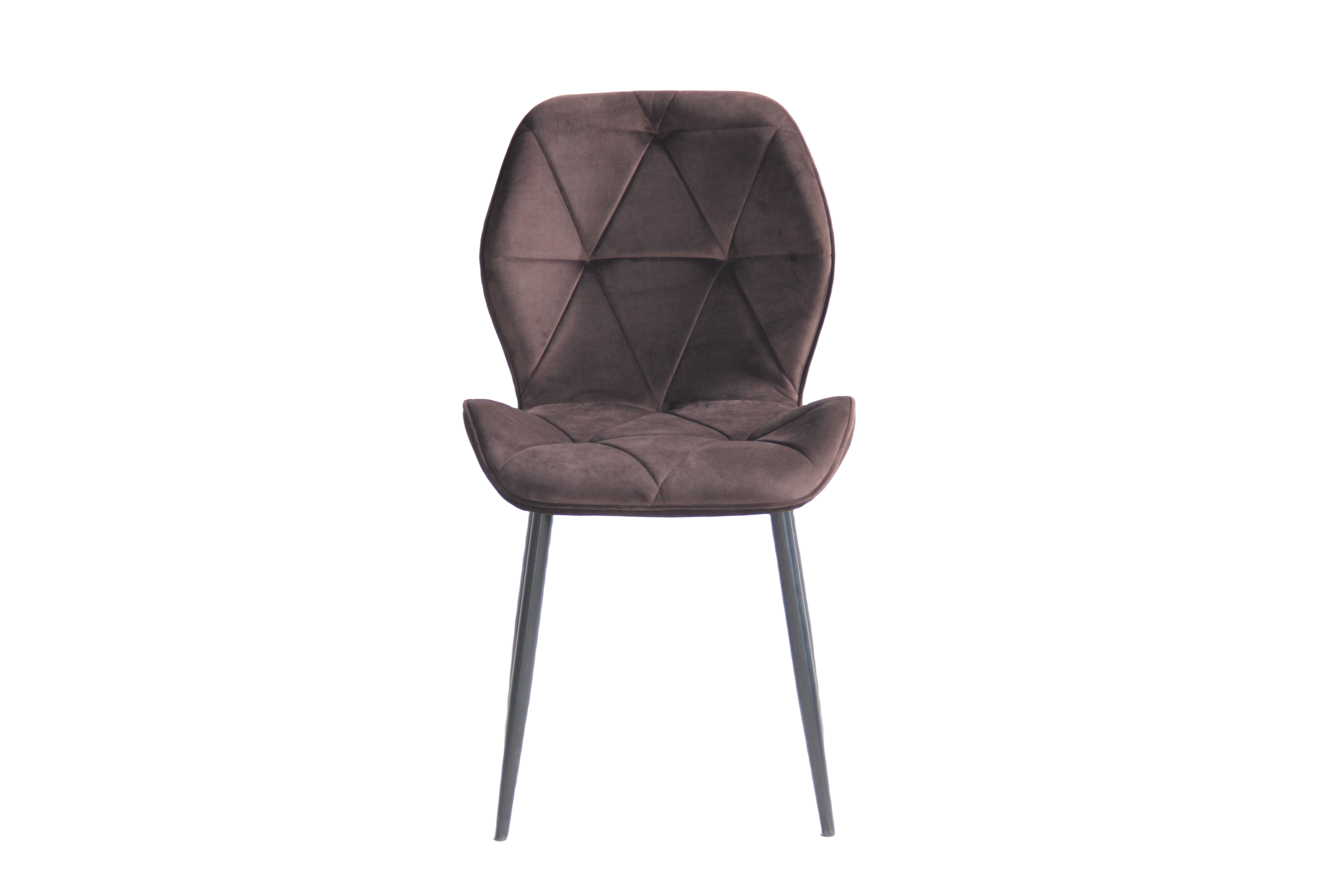 22A23  fabric+powder coating leg Dining chair