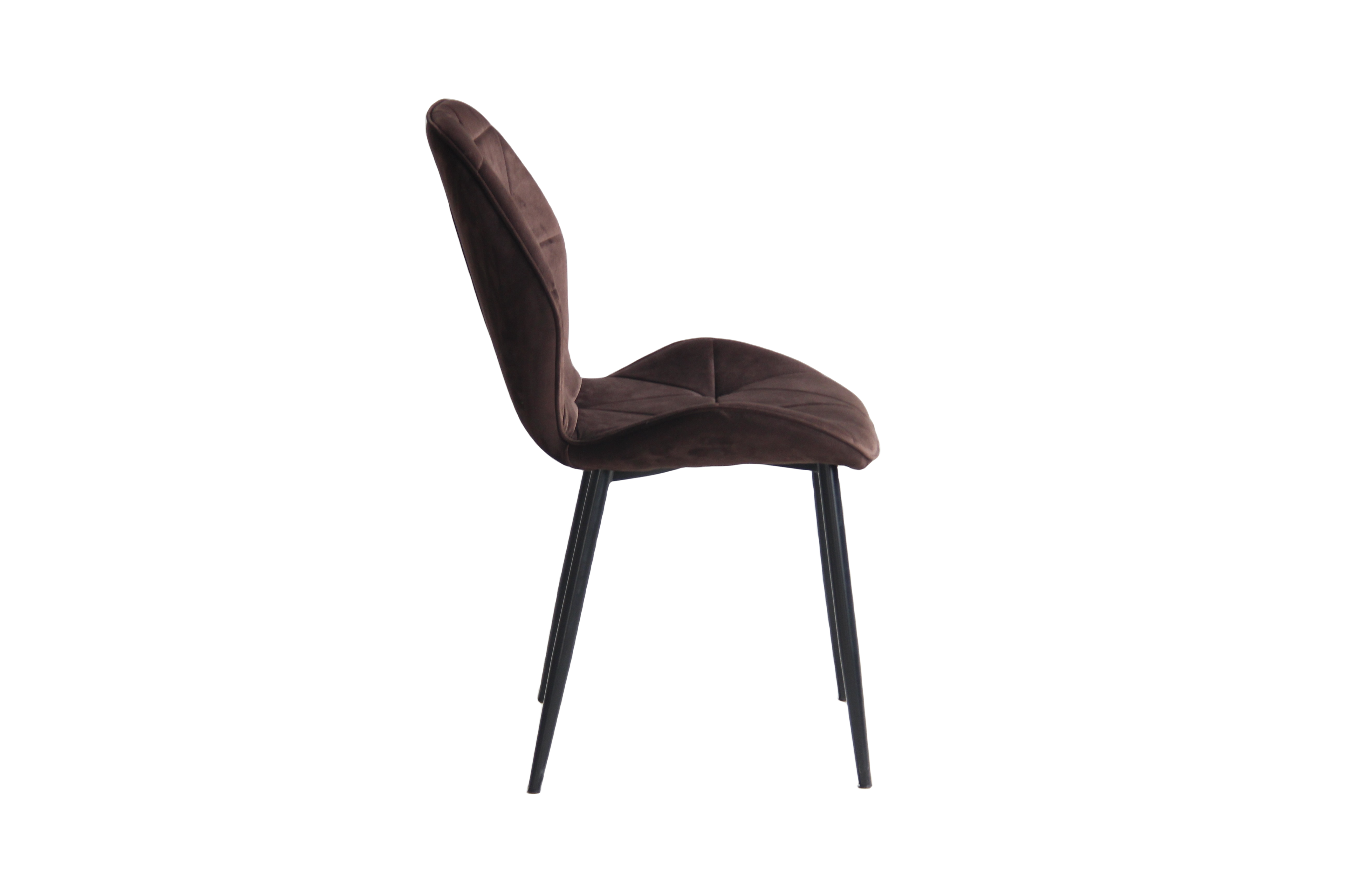 22A23  fabric+powder coating leg Dining chair