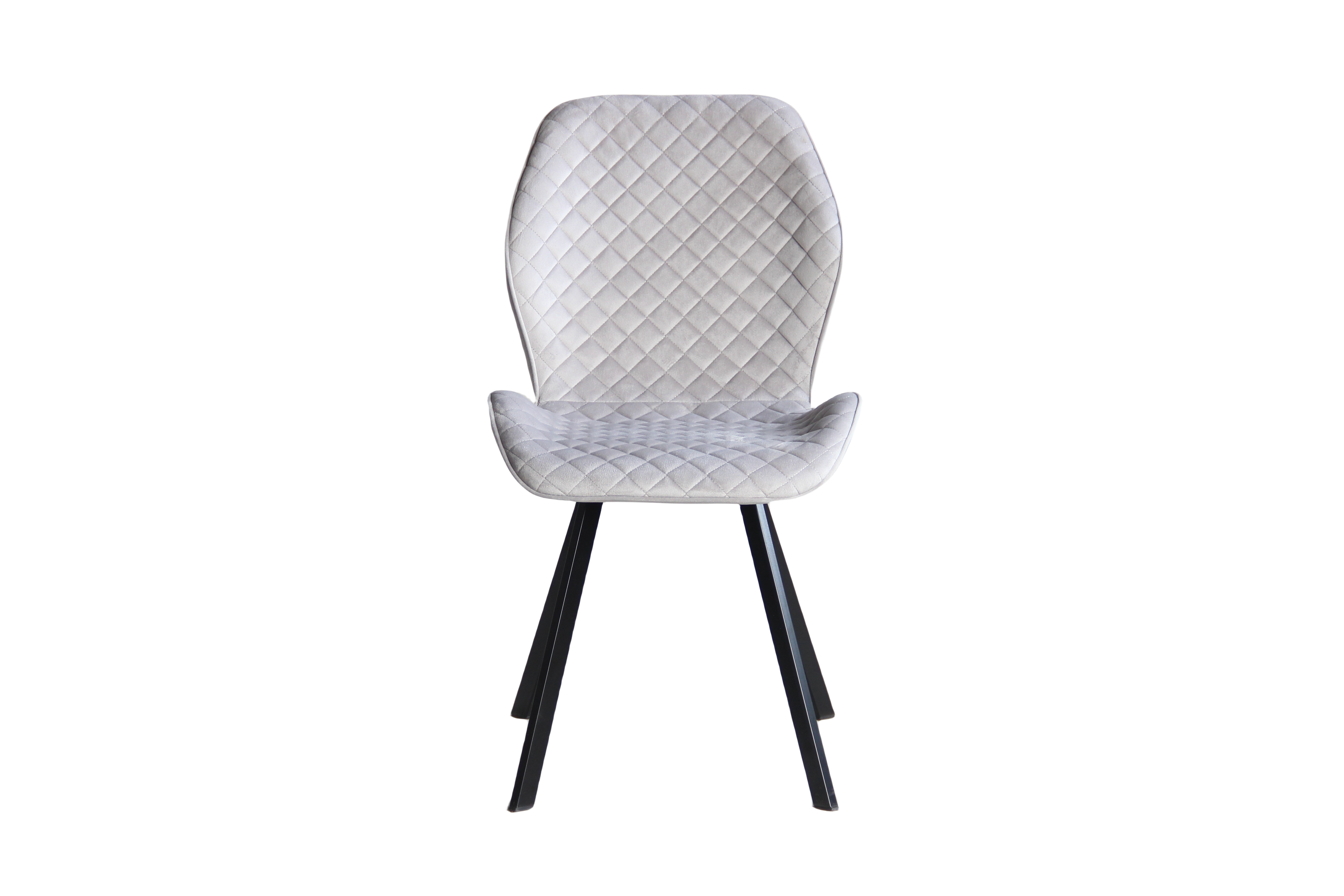 22A24  fabric+powder coating leg Dining chair