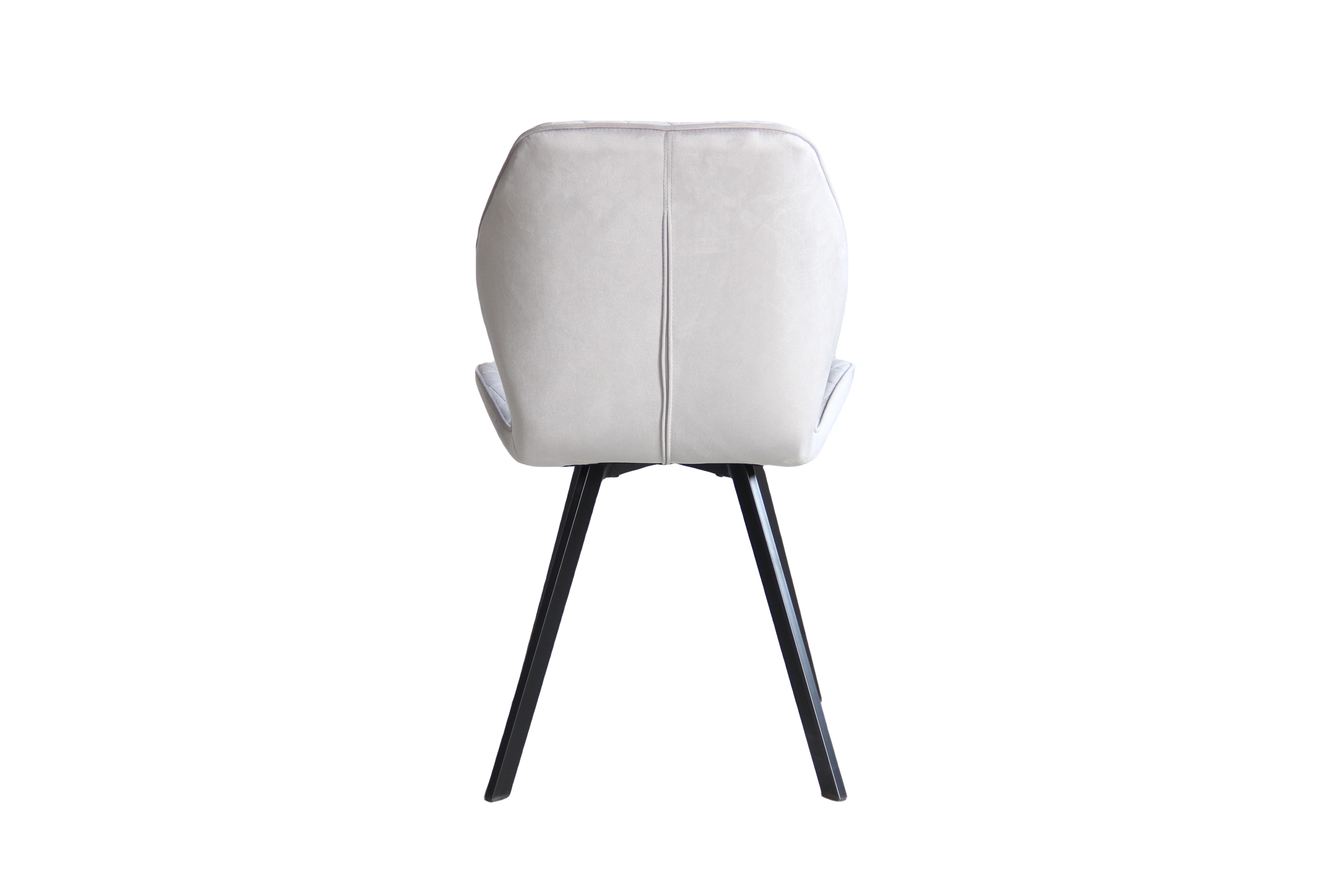 22A24  fabric+powder coating leg Dining chair