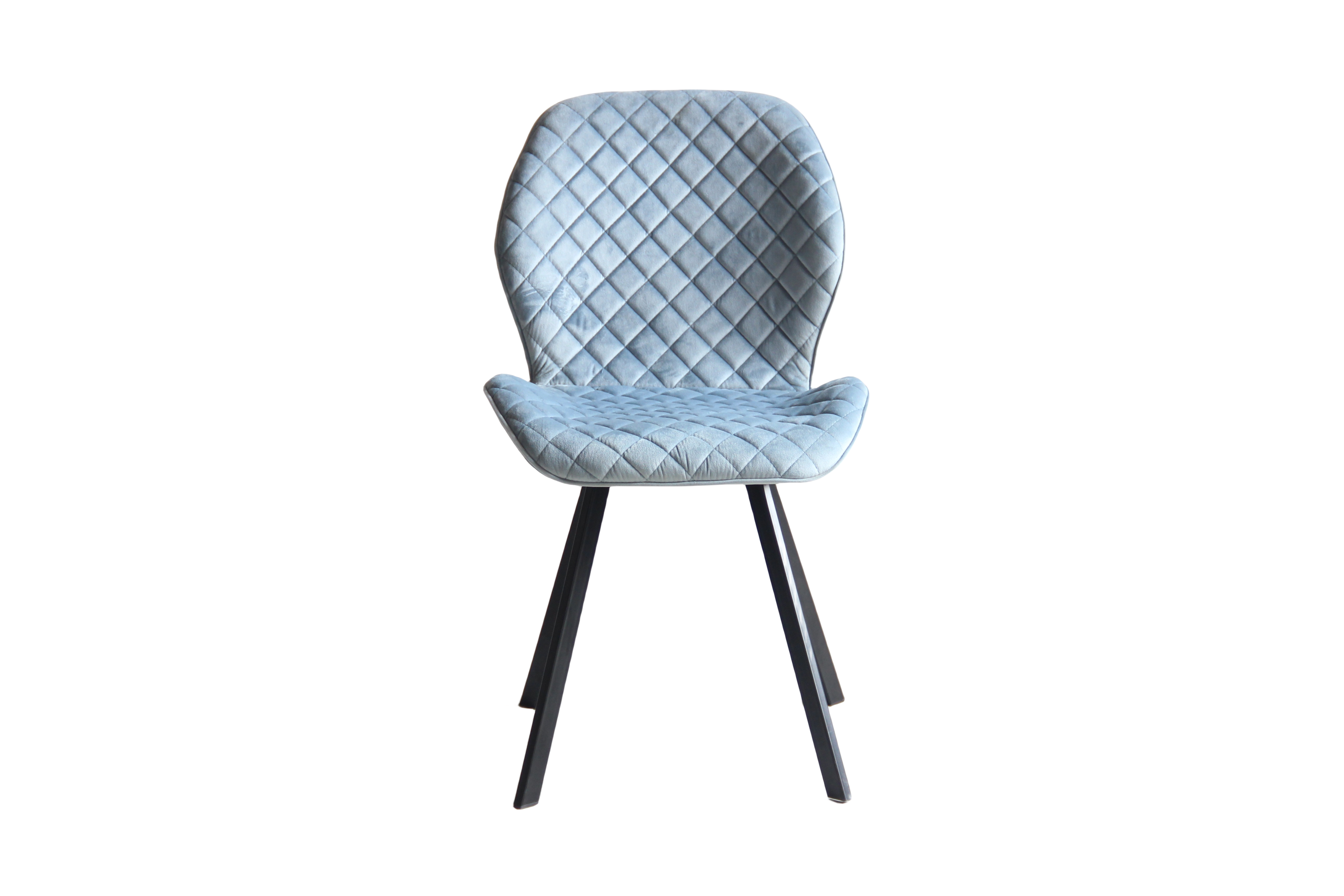 22A24  fabric+powder coating leg Dining chair