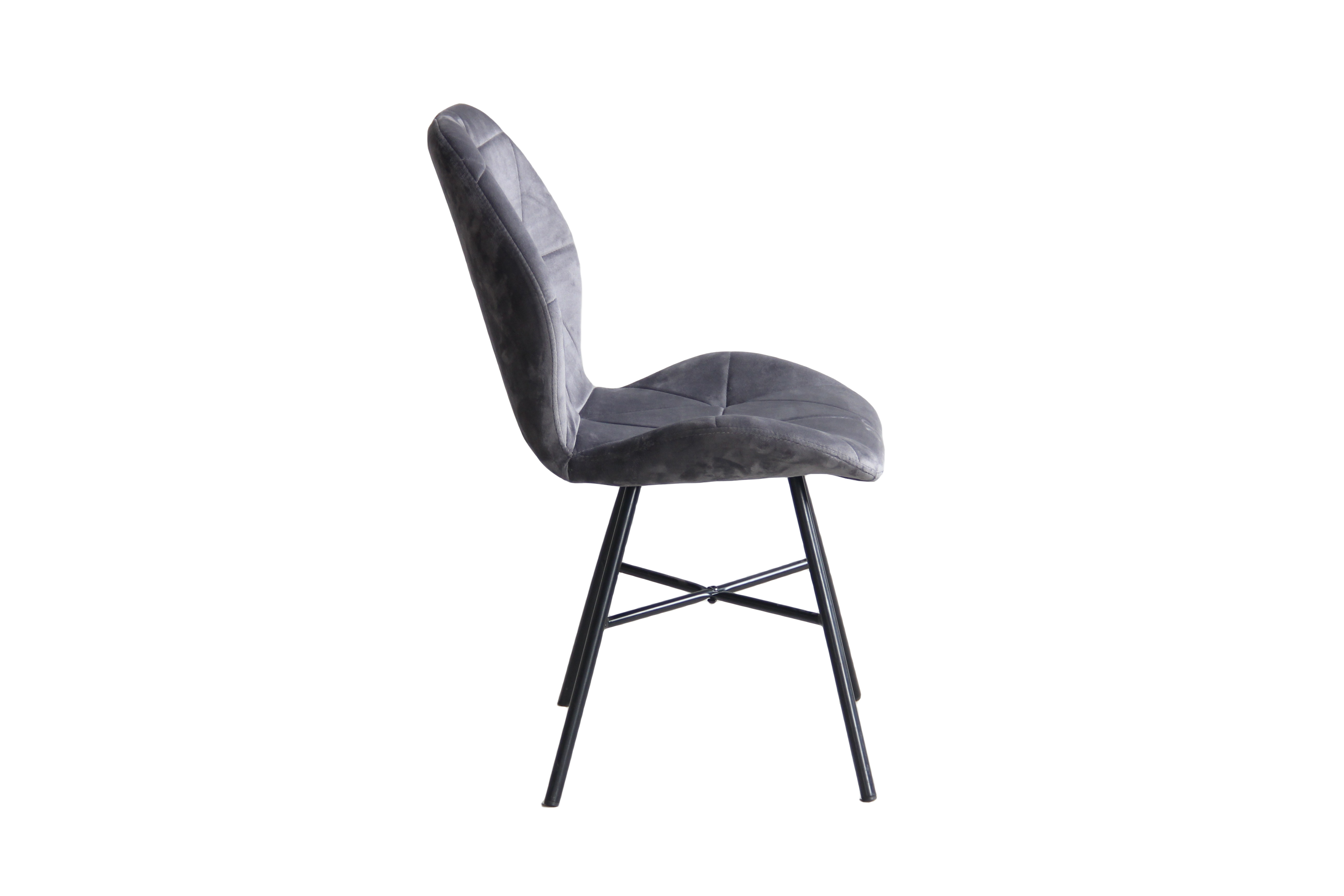 22A25 fabric + powder coating leg Dining chair