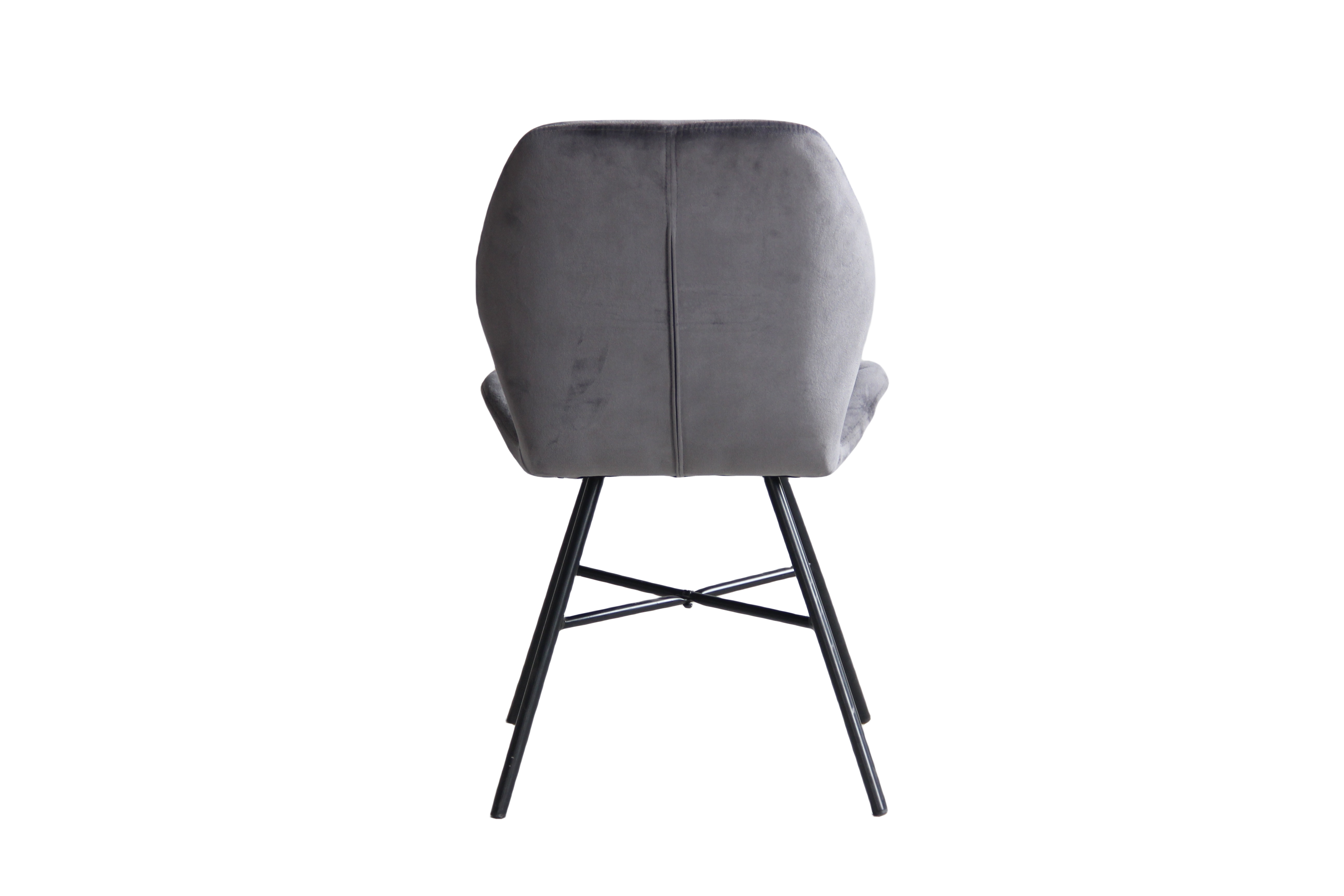 22A25 fabric + powder coating leg Dining chair