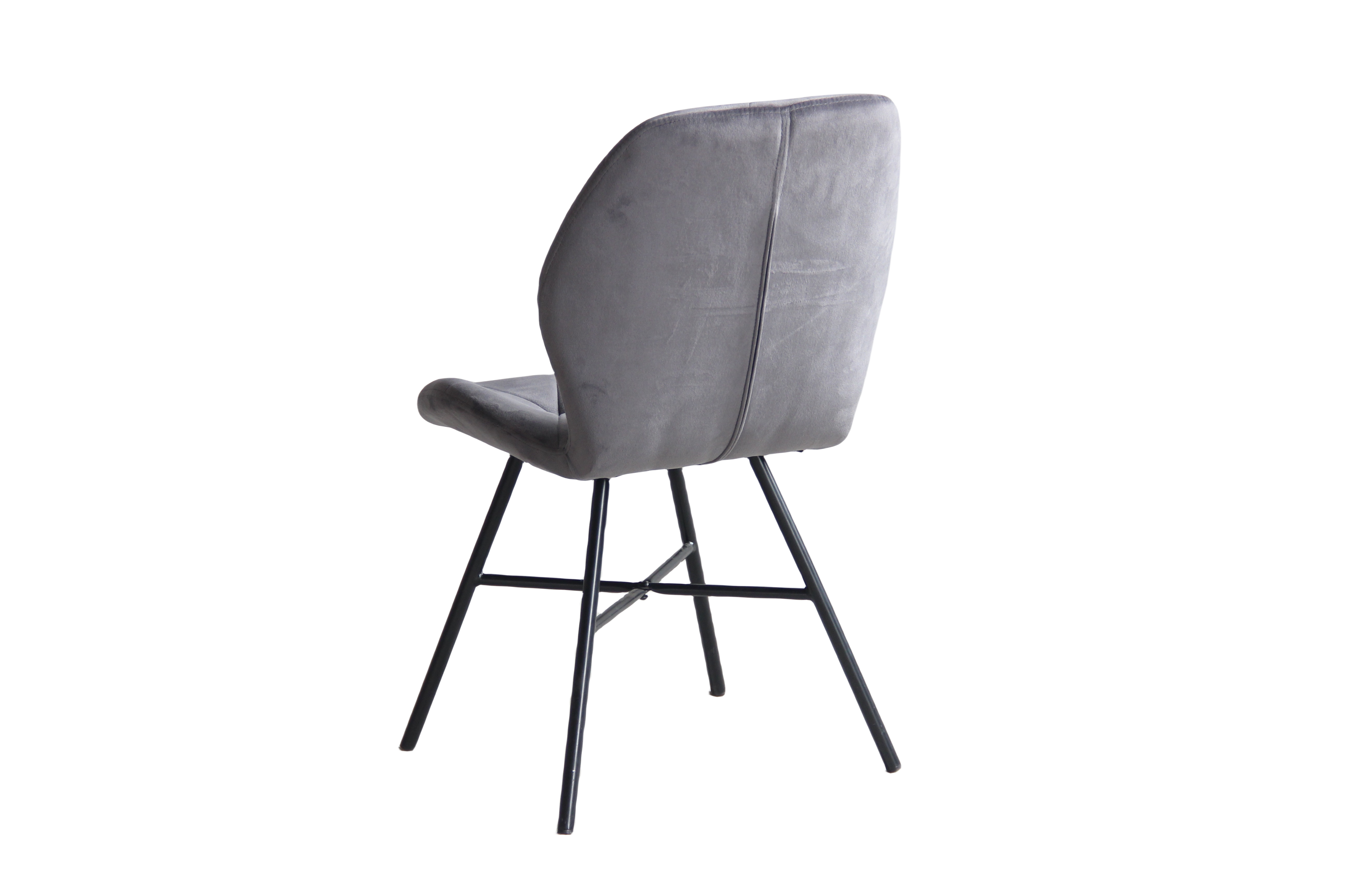 22A25 fabric + powder coating leg Dining chair