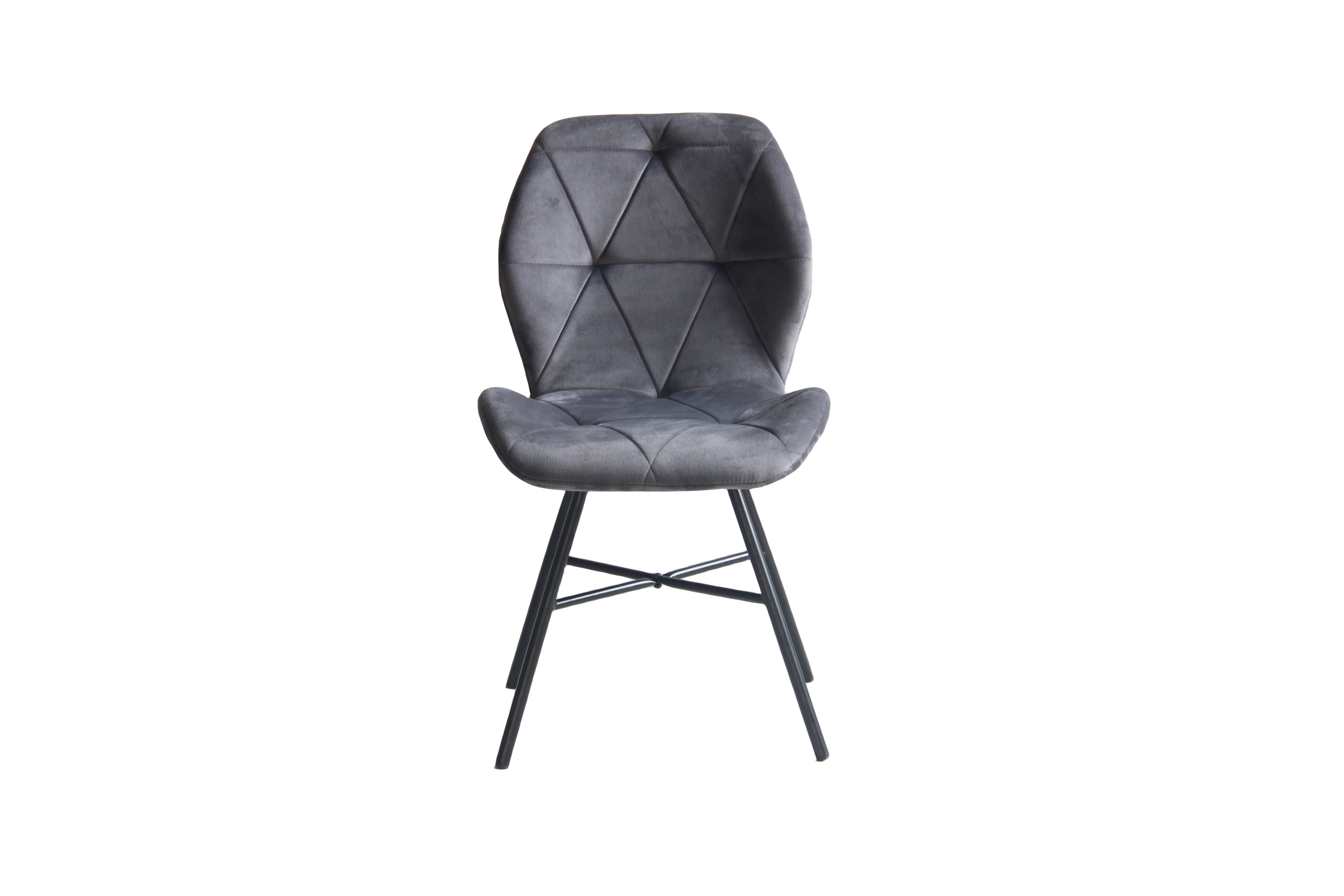 22A25 fabric + powder coating leg Dining chair