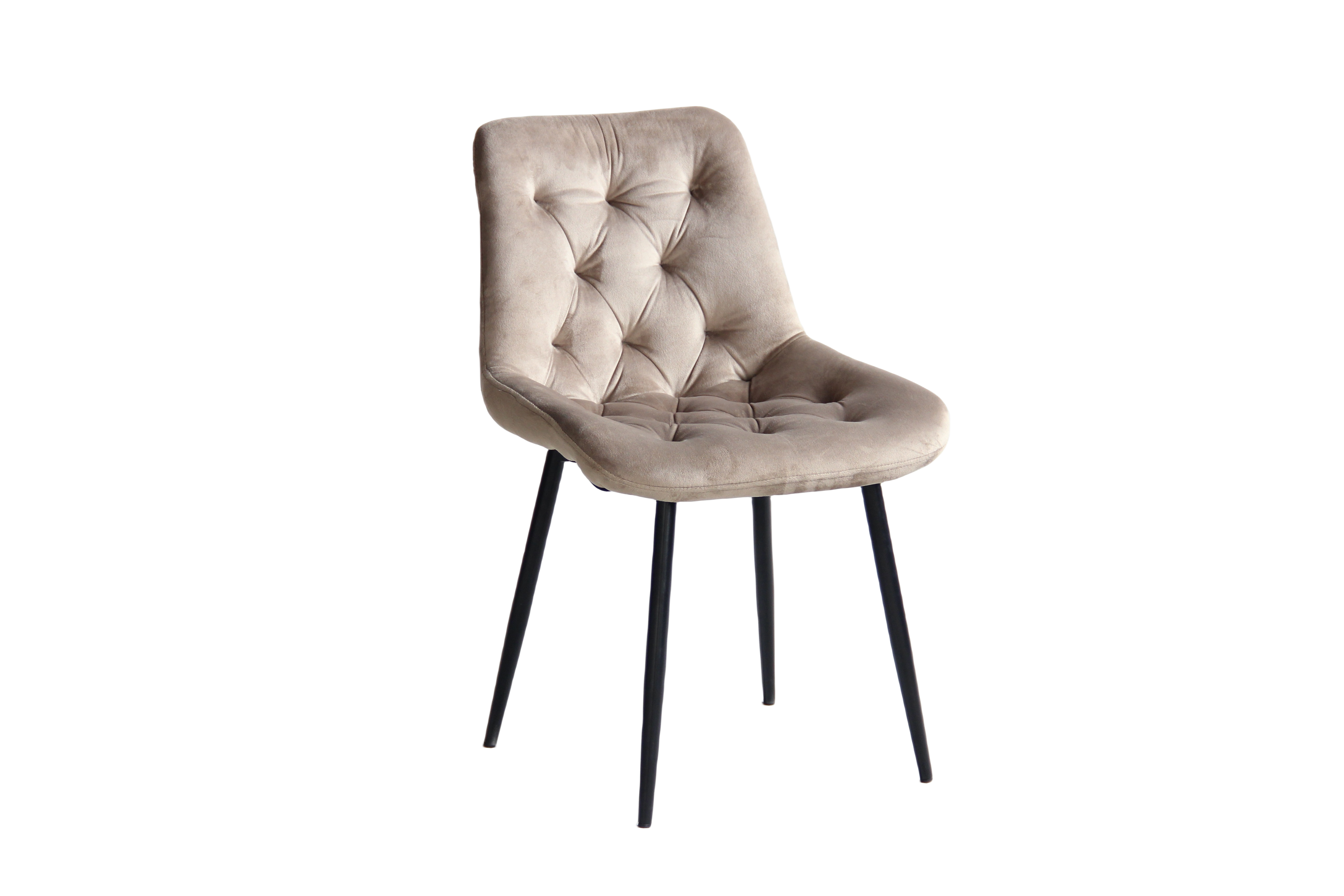 22A27 fabric + powder coating legs Dining chair