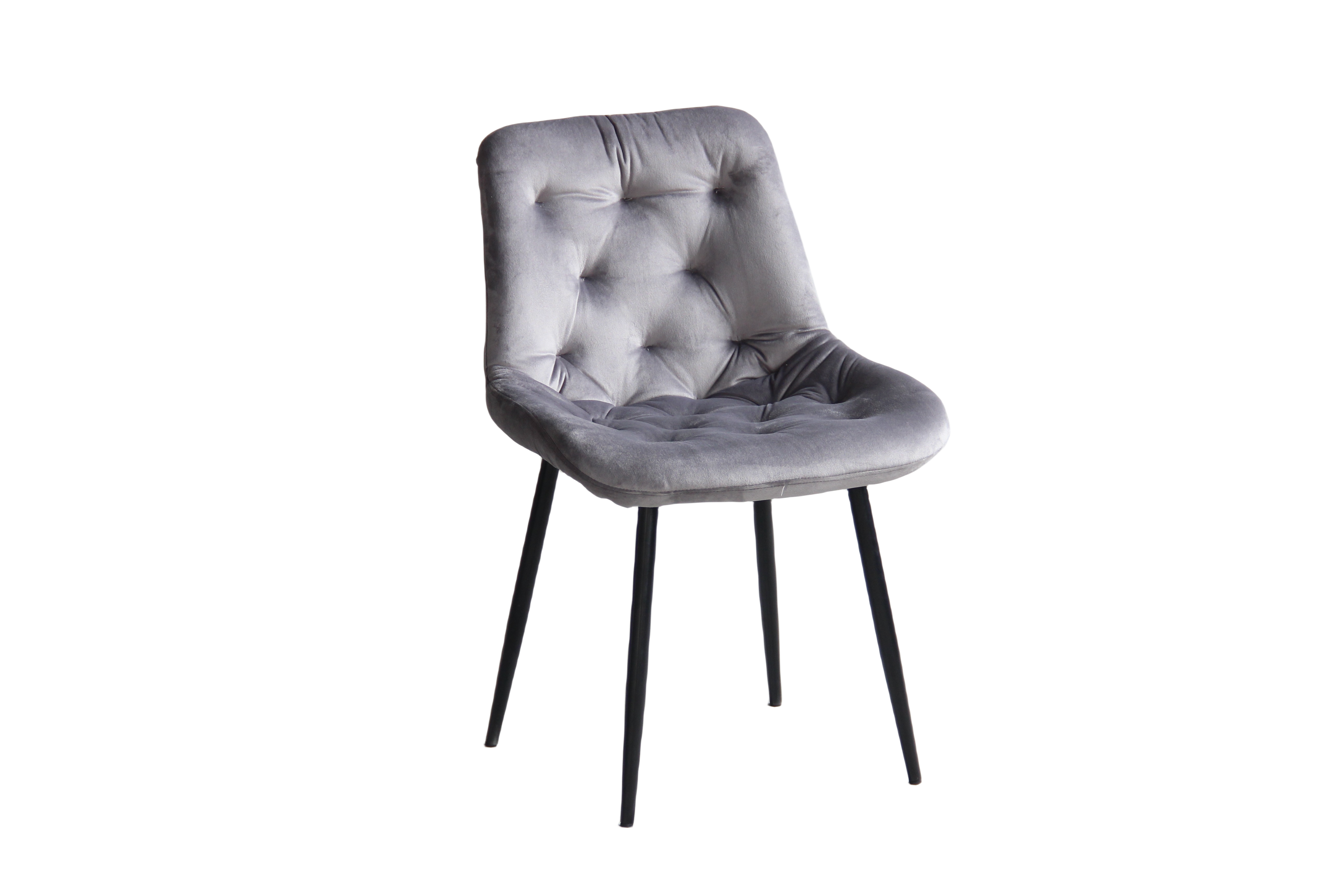 22A27 fabric + powder coating legs Dining chair