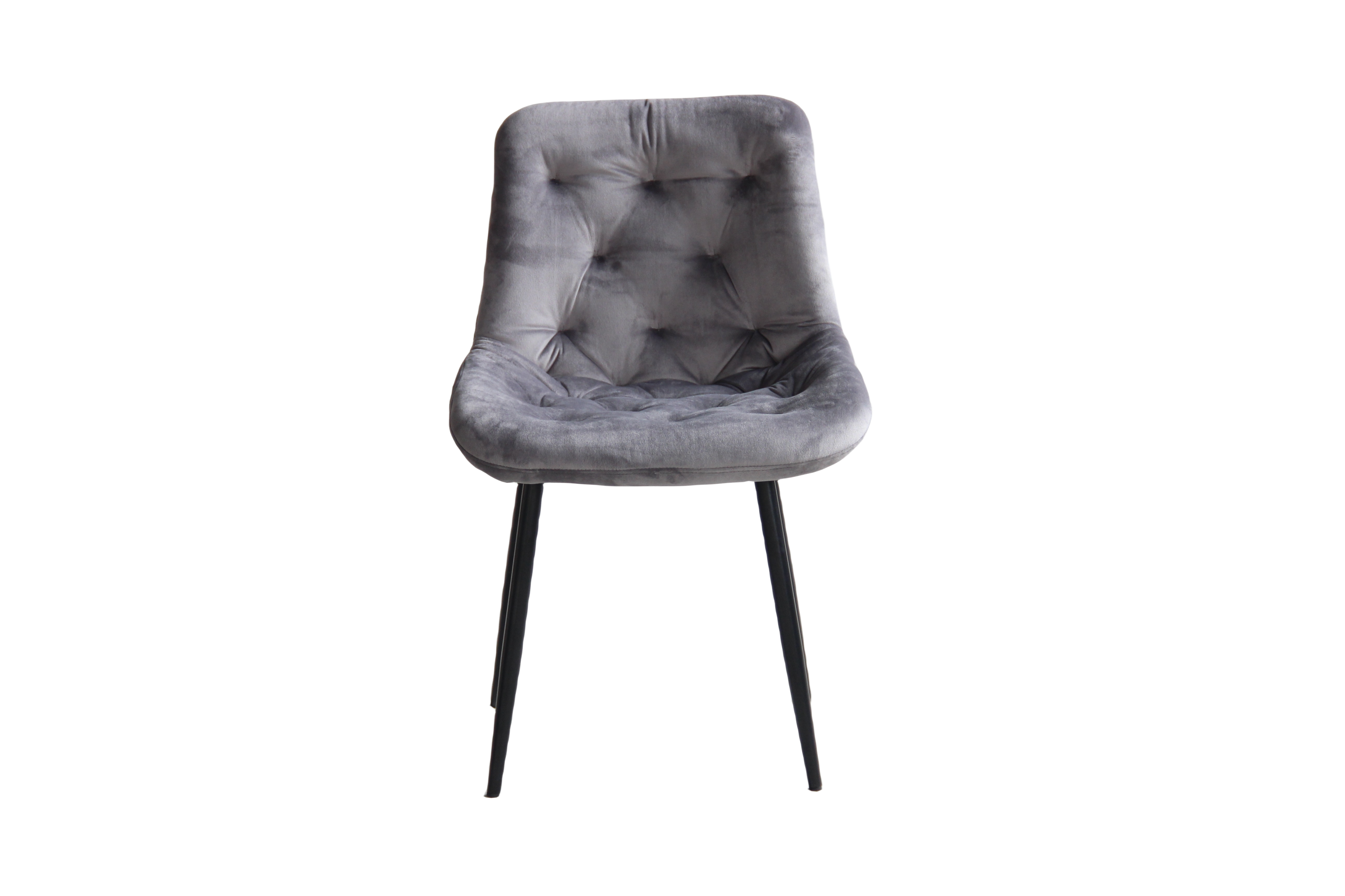22A27 fabric + powder coating legs Dining chair