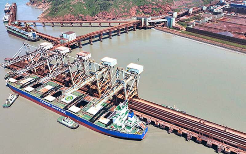 Our company's port single ship efficiency has achieved the best result in history