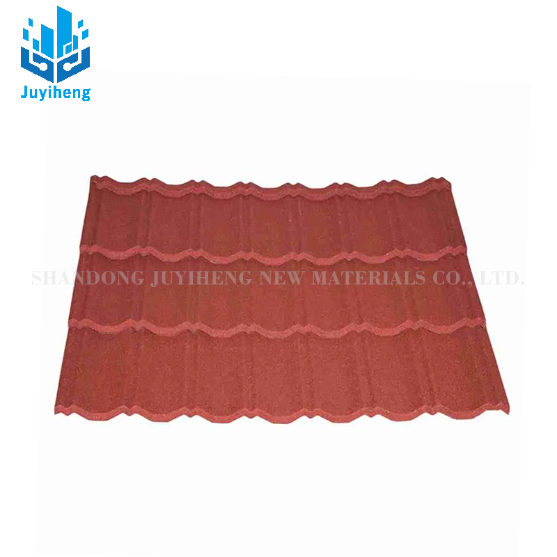 China Factory Price Color Painted Stone Coated Metal Roof Tile Roofing Tile