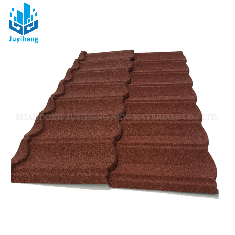 Stone Coated Roof Tile Color Sand Painted Metal Sheet Roofing Tile