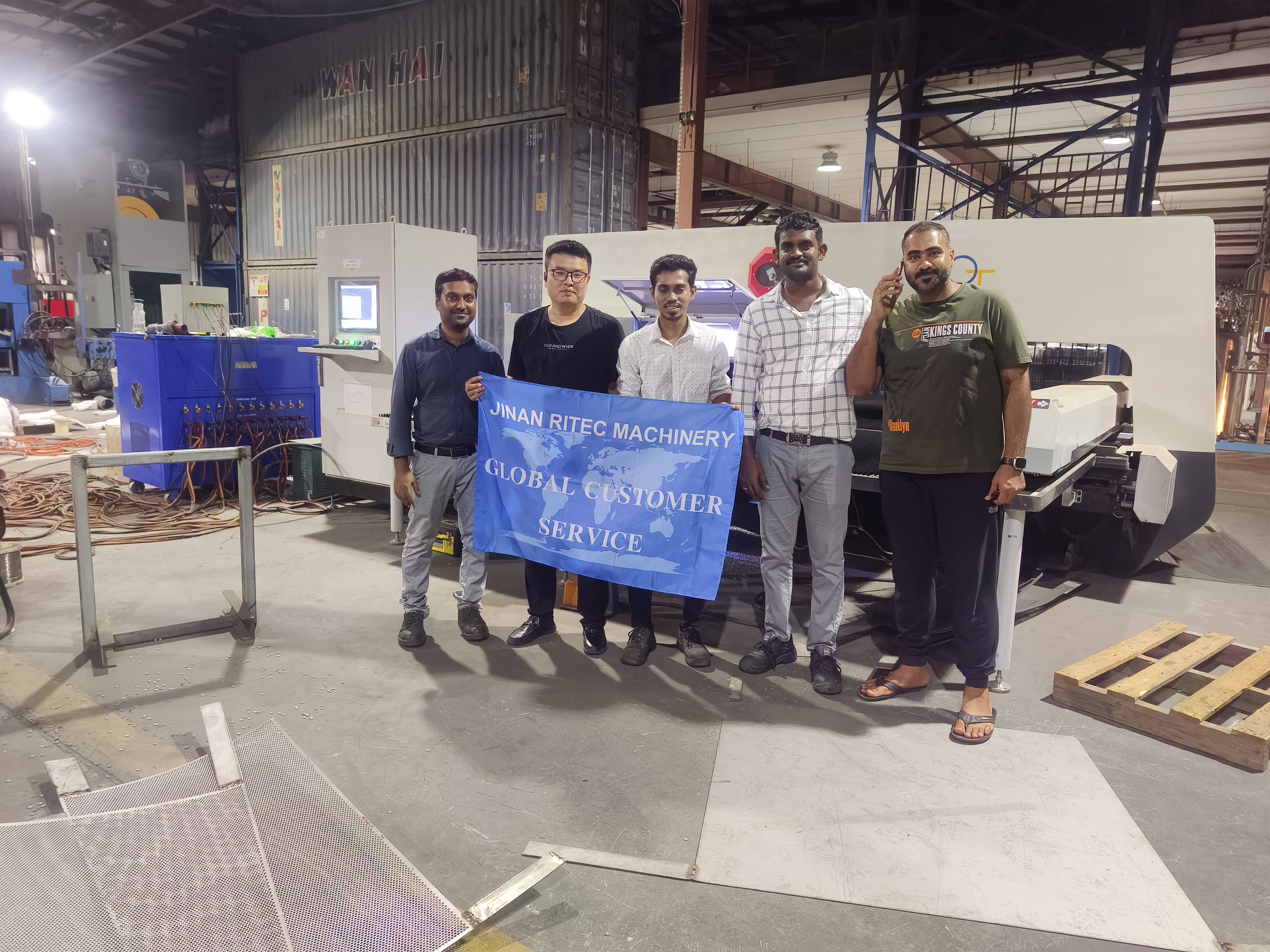 Ritec Machinery’s Expert Installation and Commissioning of ZHS31550 CNC Turret Punch Press in Dammam