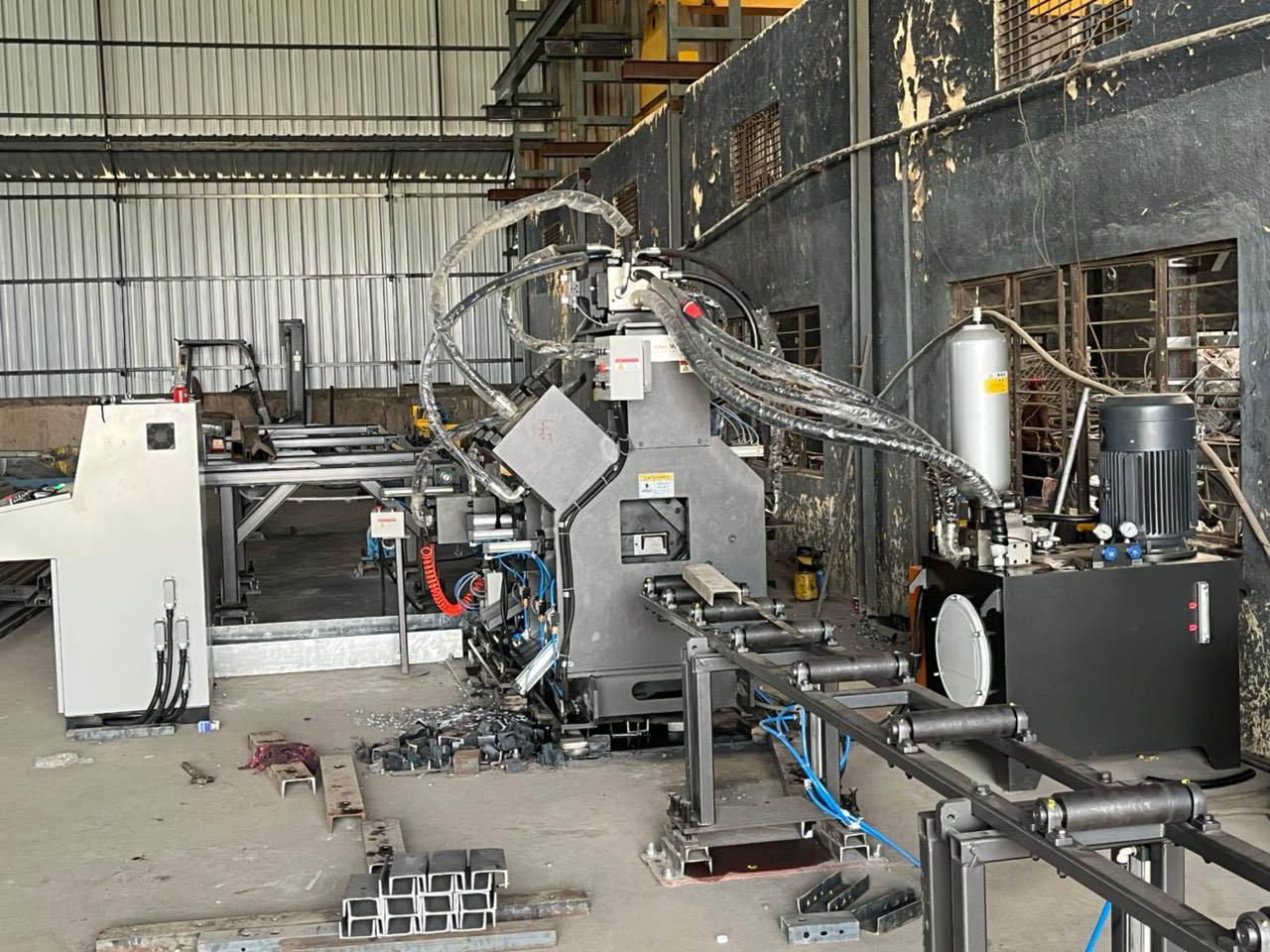 Indian Telecom Tower Company Successfully Installed CNC Channel Steel Production Line from Ritec Machinery