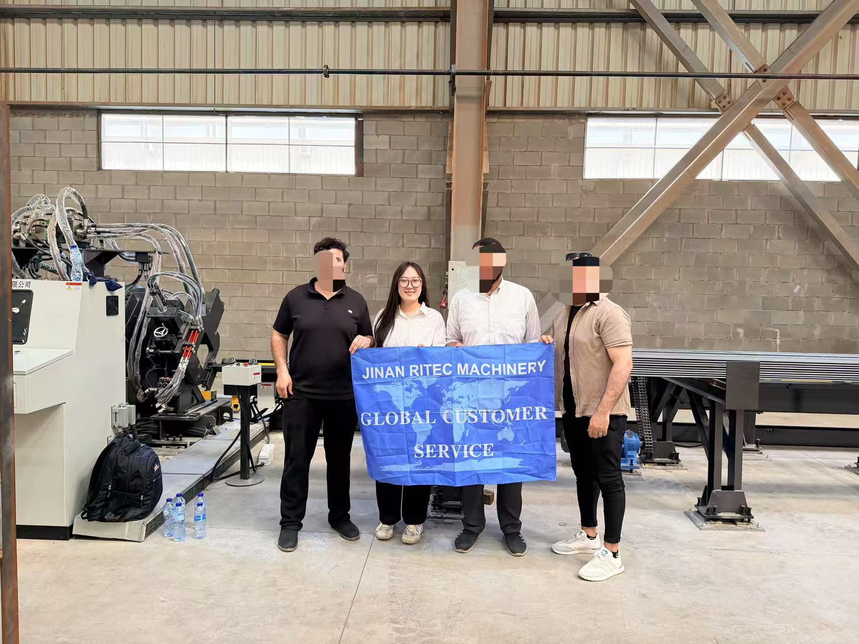 RITEC CNC Angle Punching Line Installation in Saudi Arabia Wins Customer Praise