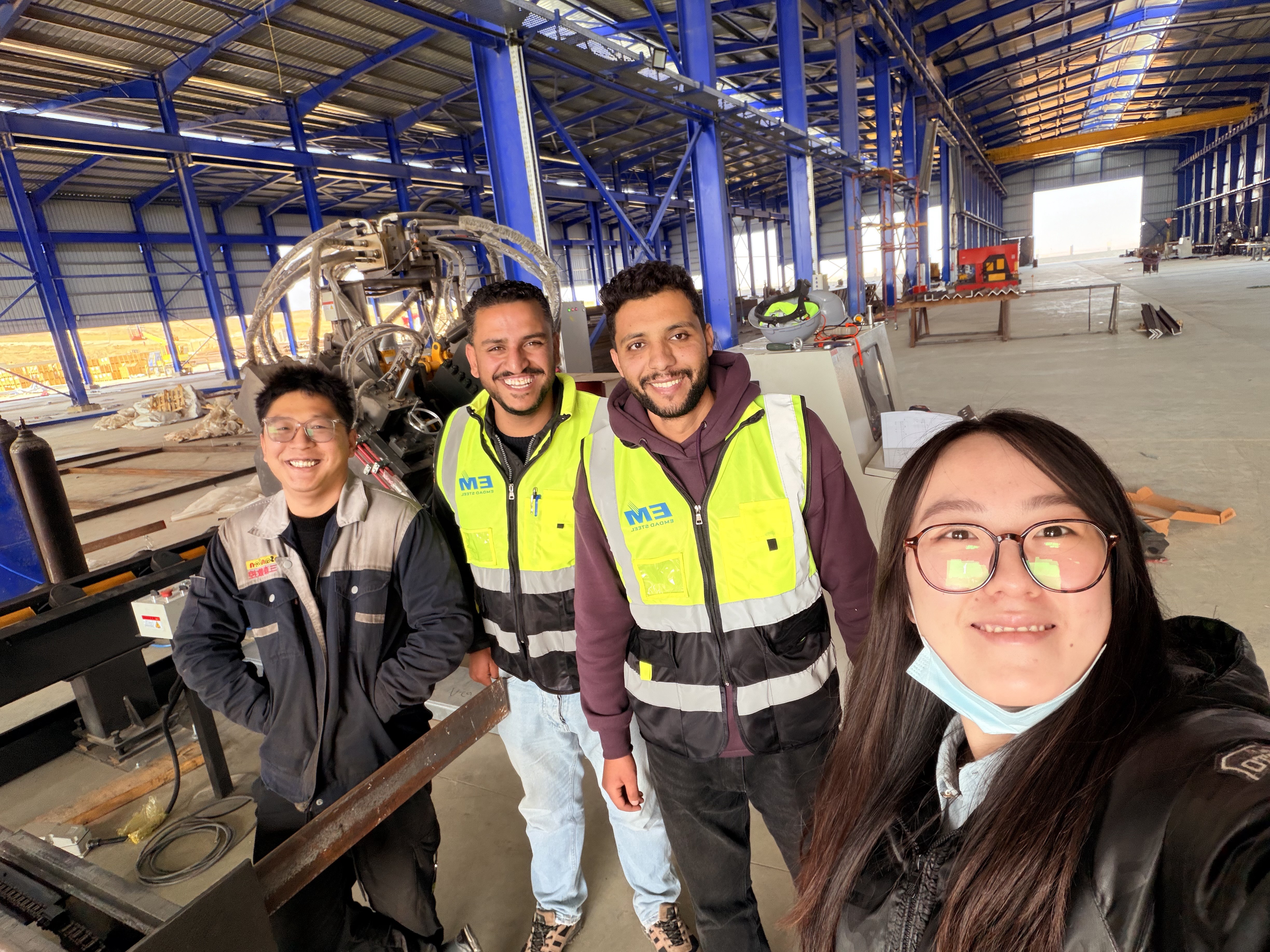 RITEC Saudi Arabia Angle Steel Line Project: On-Site Commissioning of CNC Angle Punching Line