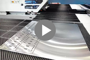 CNC Turret Punching Machine Processing Display