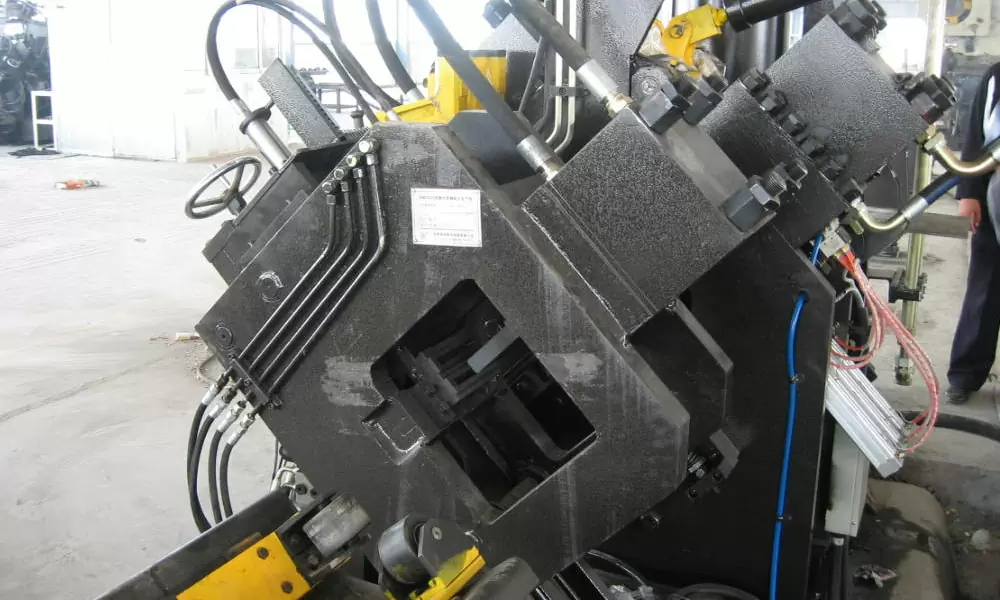 Proofing Display Of JGX1412 Angle Steel Punching Line At Customer Site