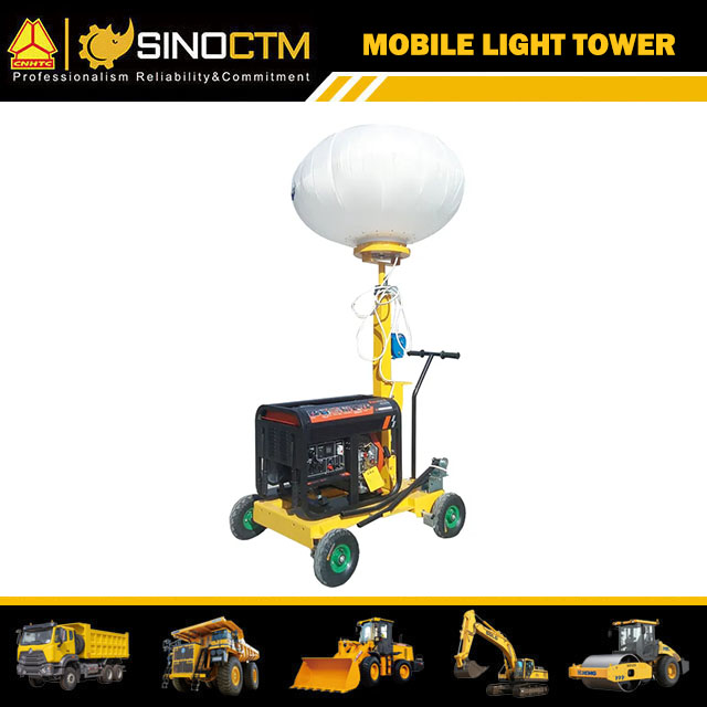 Tour d'éclairage mobile à ballon LED 5m 2000w