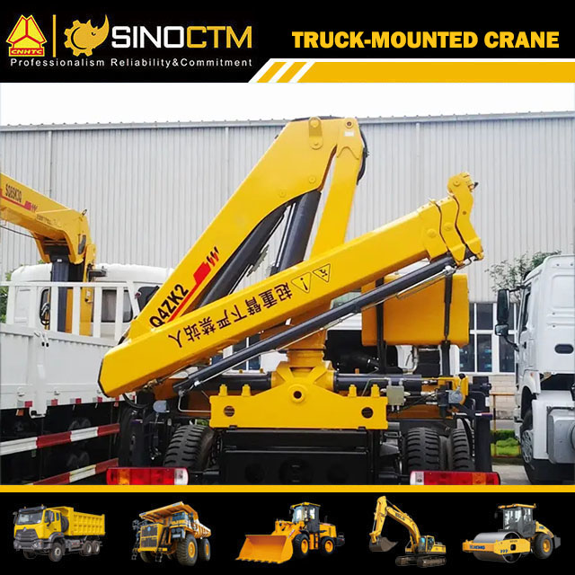 XCMG fabricant officiel SQ4ZK2 mini grue montée sur camion à flèche télescopique