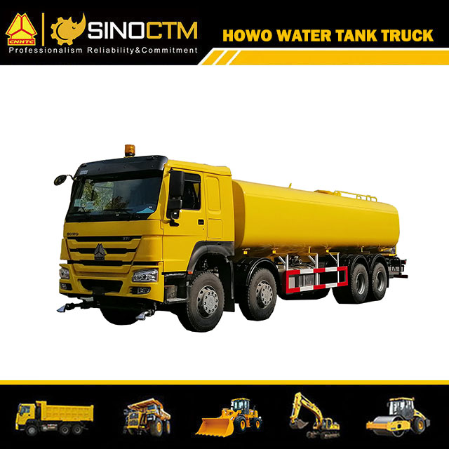 Camion-citerne d'eau SINOTRUK HOWO 8X4 30cbm