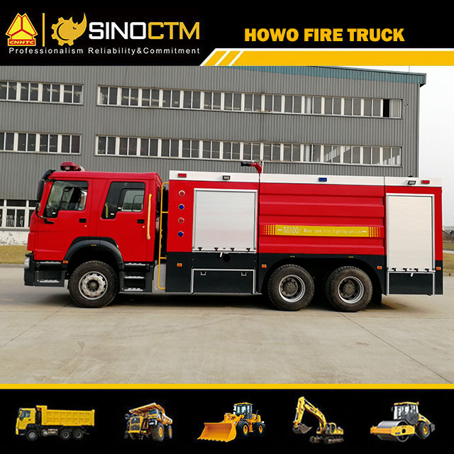 Camion de pompiers à eau HOWO 6X4 10cbm