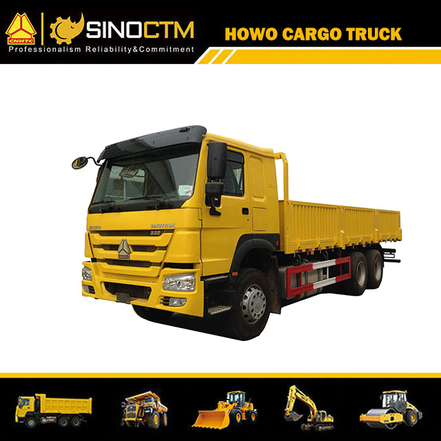 Sino camion HOWO 6X4 340HP camion à plateau Van camion Cargo camion avec paroi latérale