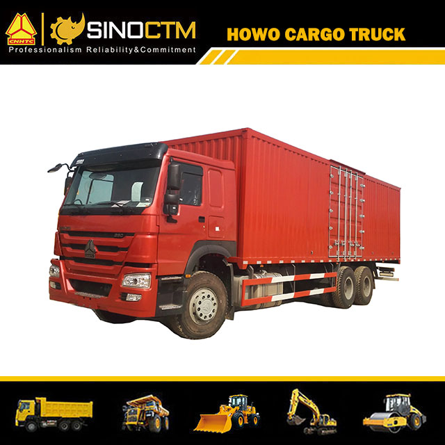 Chine 32ft12 Wheeler Heavy Duty HOWO Van Cargo Truck à vendre