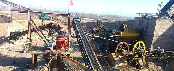 Ligne de production d'agrégats de calcaire/dolomite 300-400T/H