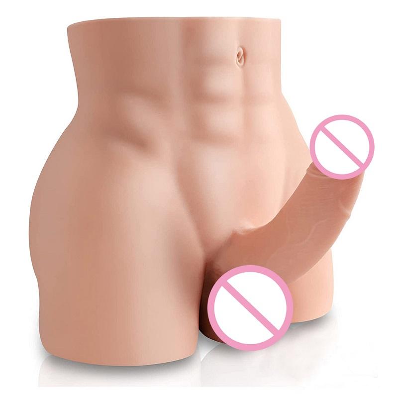 Men's Adult Sex Toy Doll with Penis Silicone Masturbator Made of TPE Material