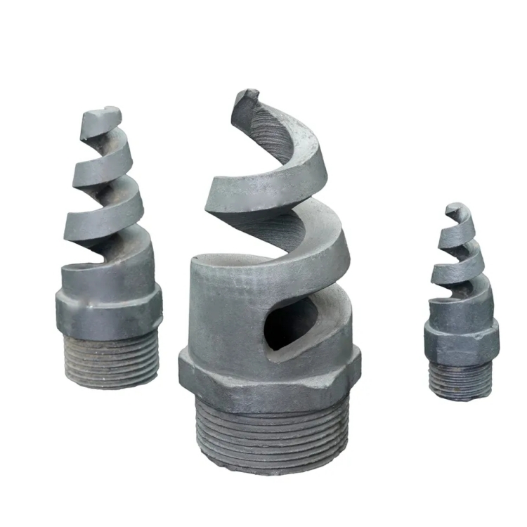 Silicon carbide spiral nozzle