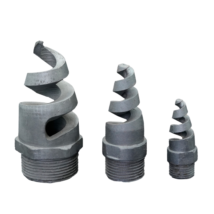 Silicon carbide spiral nozzle