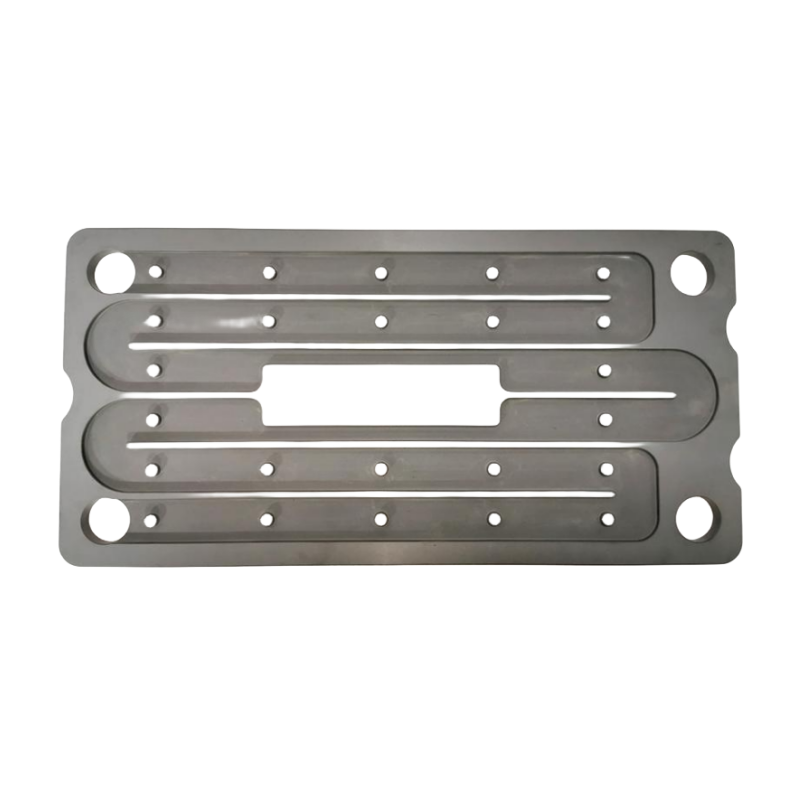 Silicon carbide heat exchange plate