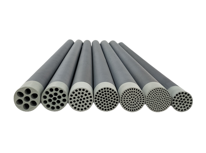 First generation Small diameter silicon carbide tubular membrane
