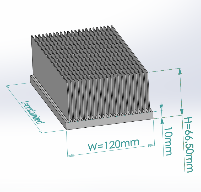 6063-T5 Aluminum Heat Sink