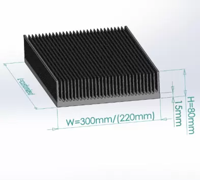 Industrial Aluminum Extrusion Heat Sink