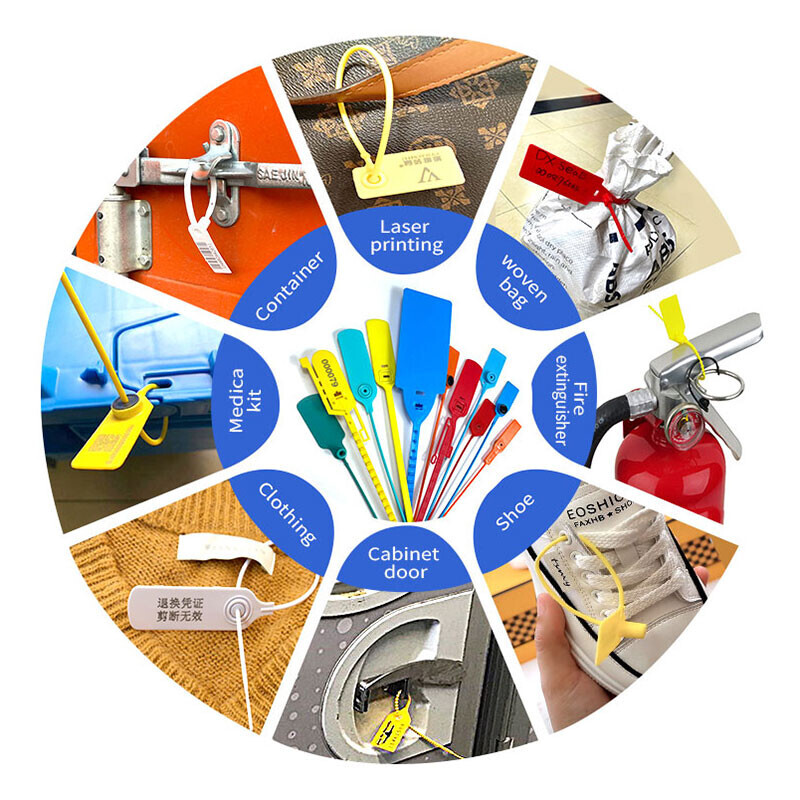 Security disposable plastic seals DX6-212P