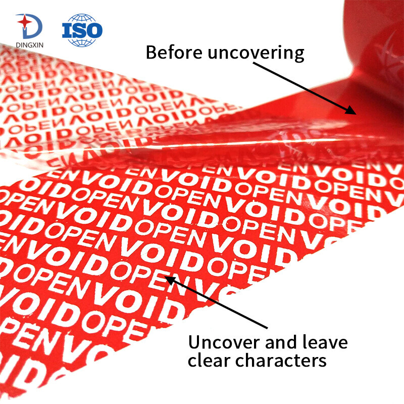 Packing Shipping Security Tamper Evident Self Adhesive Tape DX001T