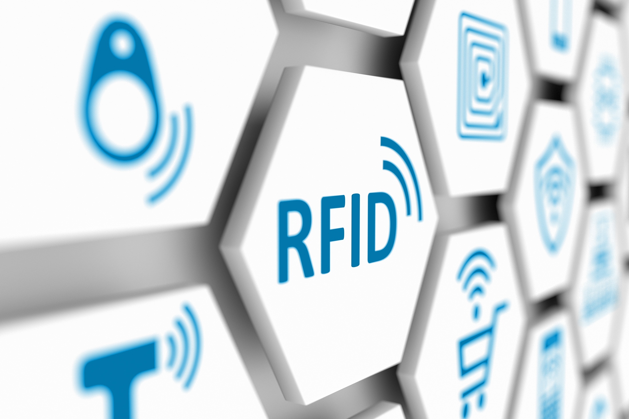 How does RFID technology work in security seals?