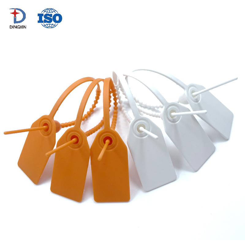 17CM Orange White Plastic Seal Tag DX6-305P