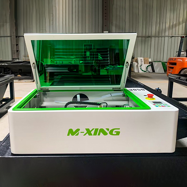 MX-3050 70w 80w Minil grabador láser pequeño cortador de CO2 para máquina de grabado de sellos