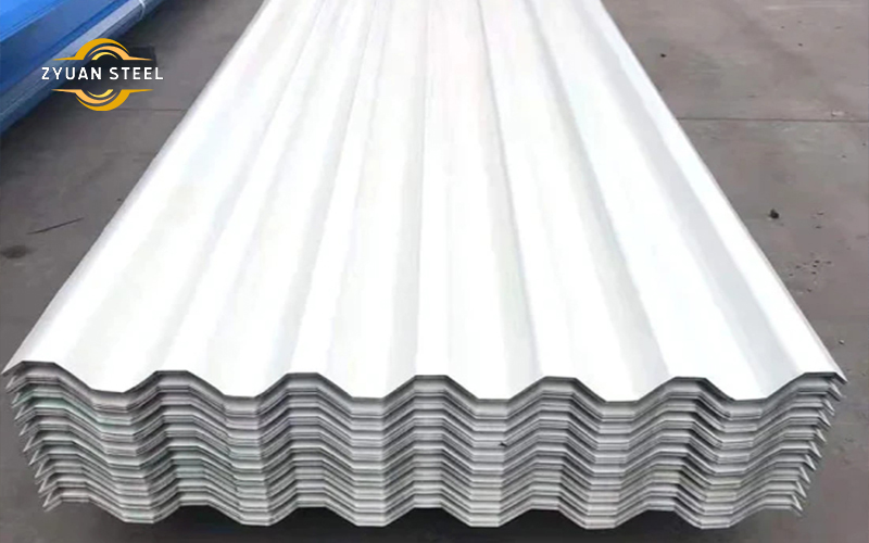 White Metal Roof Panels