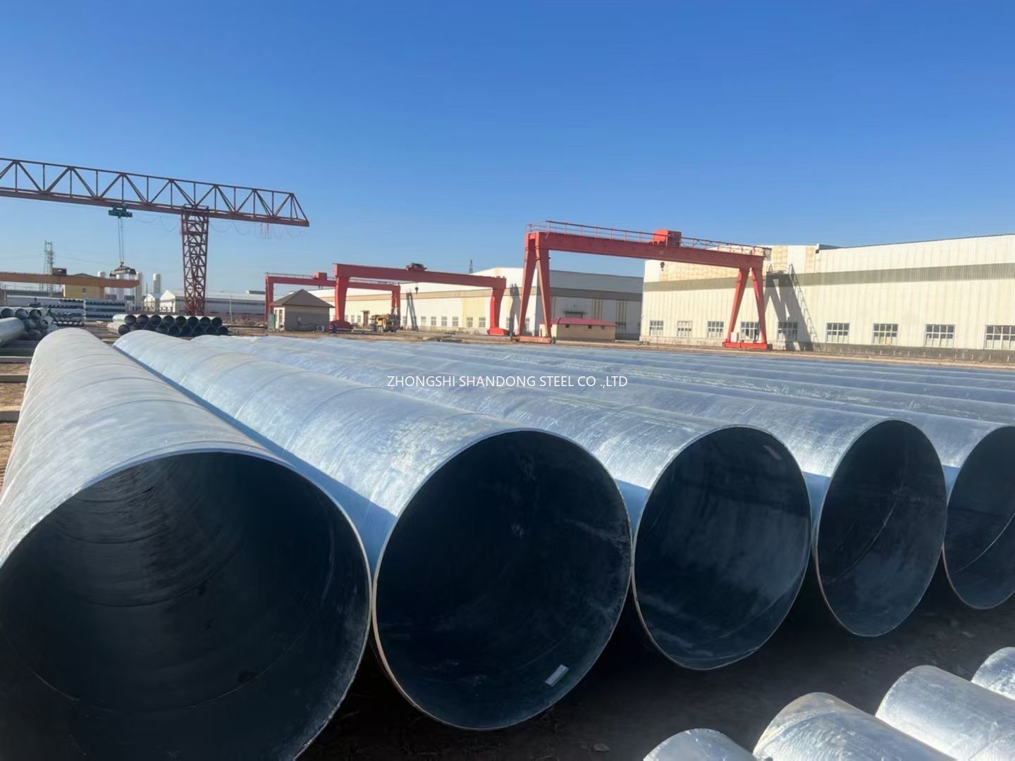 Galvanized spiral wind pipe