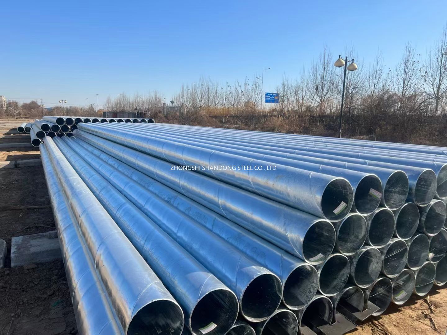 Galvanized spiral wind pipe