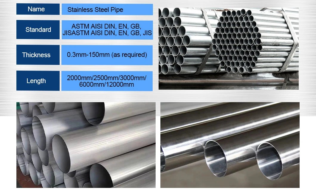 Customized Surface 304/316 Stainless Steel Seamless Welded Pipe