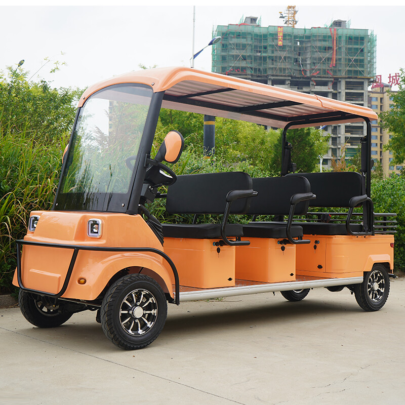 M7 golf carts with 6-seat rear box golf courses