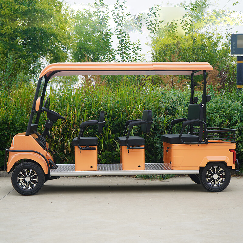 M7 golf carts with 6-seat rear box golf courses