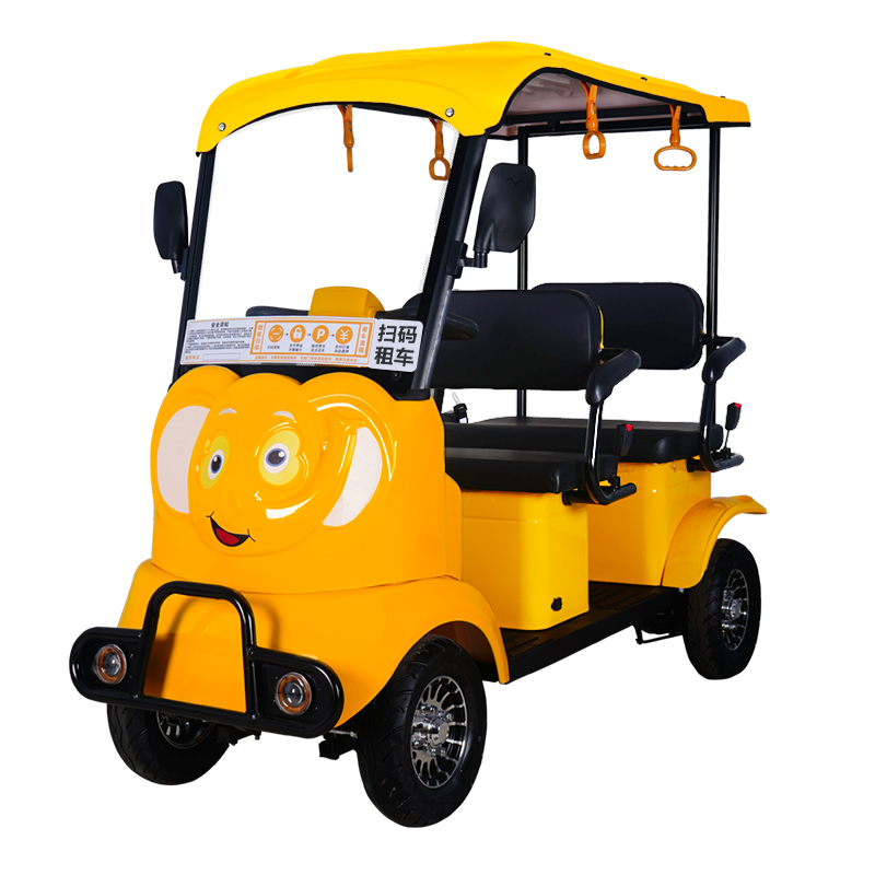 Cartoon-style sightseeing train